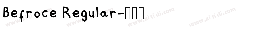 Befroce Regular字体转换